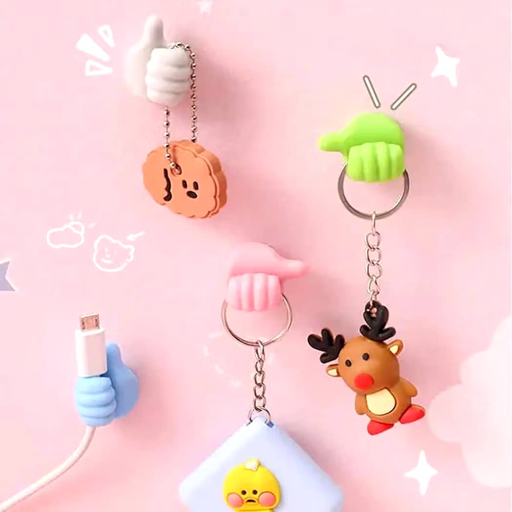 Self Adhesive Silicone Thumb Wall Cable Holder - Image 4