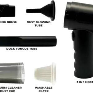 3 In 1 Portable Car Vacuum Cleaner