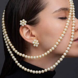 Classic Double Strand Pearl Necklace