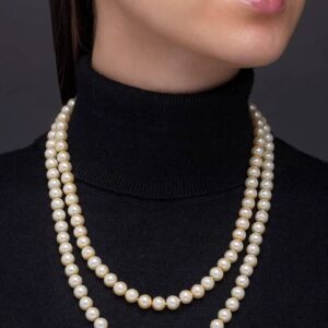 Classic Double Strand Pearl Necklace