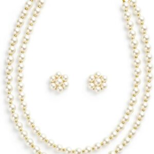 The “Heirloom” Double Strand Pearl & Cluster Set