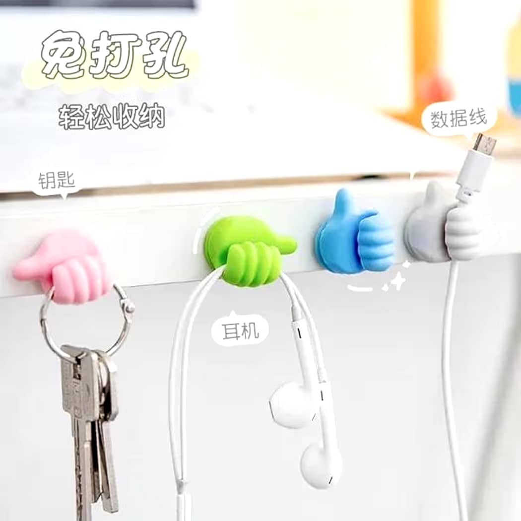 Self Adhesive Silicone Thumb Wall Cable Holder - Image 3