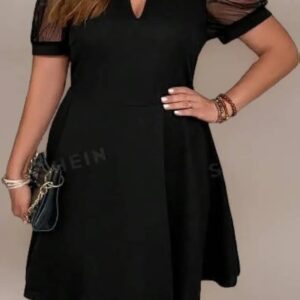 Plus Size Black Coctail Dress