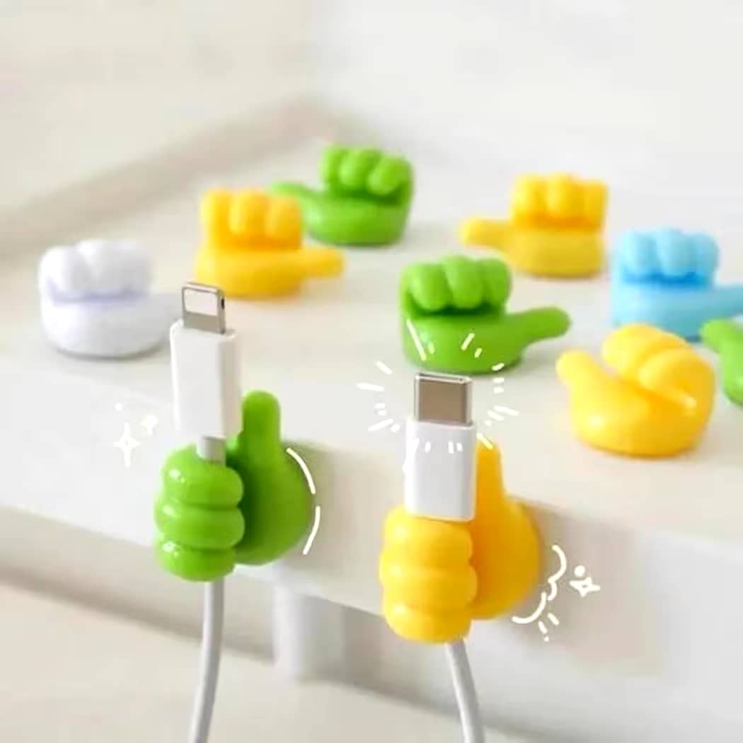 Self Adhesive Silicone Thumb Wall Cable Holder - Image 2
